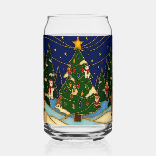 Art de cloisonné Forêt fantaisiste Noël classique (Recto)