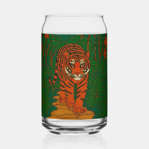 Art de cloisonné Tigre sur le chemin de la jungle