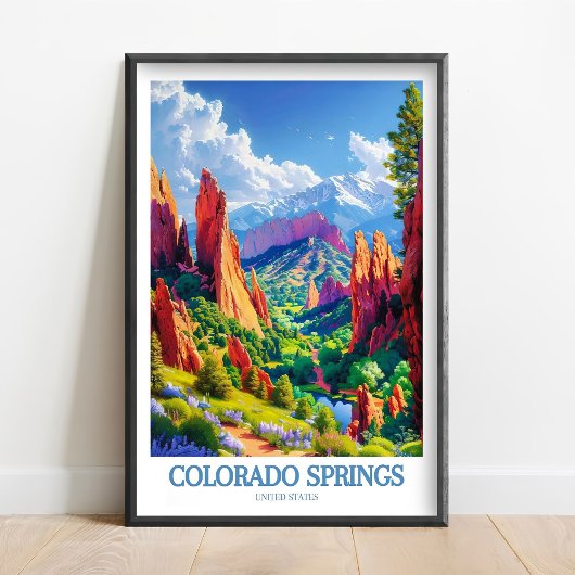 Art de Colorado Springs - Impression de Pikes Peak