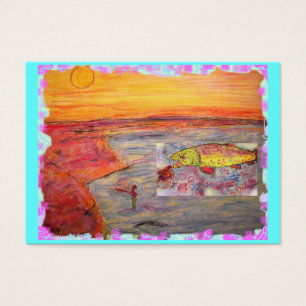 art de coucher du soleil de pêche de mouche