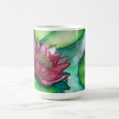 art de couleur d'eau sur une tasse (Centre)