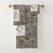 Art de damassé affligé par ferme rustique de (En situation)