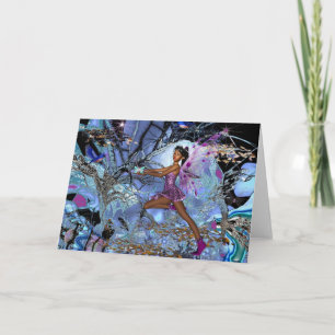 Art de fantasy de carte Fée Violette