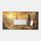 Art de fantasy sci-fi futuriste de la ville dorée (Clavier et souris)