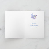 Art de fleur de colibri d'aquarelle de Merci (Intérieur)