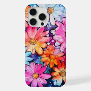 Art de fleurs vintage coloré mignon