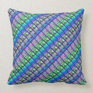 Art de fougère/bande Diag de photo grand coussin