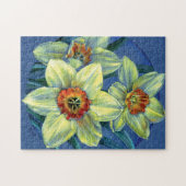 Art de jonquilles de ressort peignant le puzzle (Horizontal)