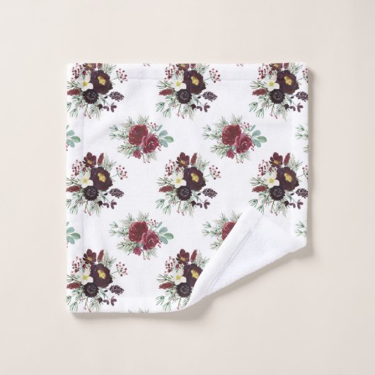 Art de la couronne de Noël (Gant de toilette)