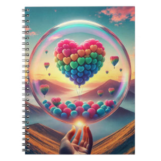 art de la forme d'amour Carnet photo spirale