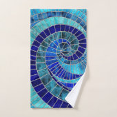 Art de la mosaïque de la vague océanique (Serviette à main)