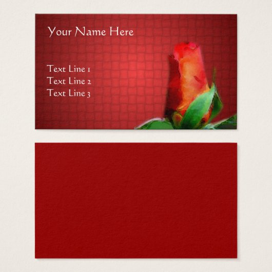 Art de la rose rouge (Devant & derrière)