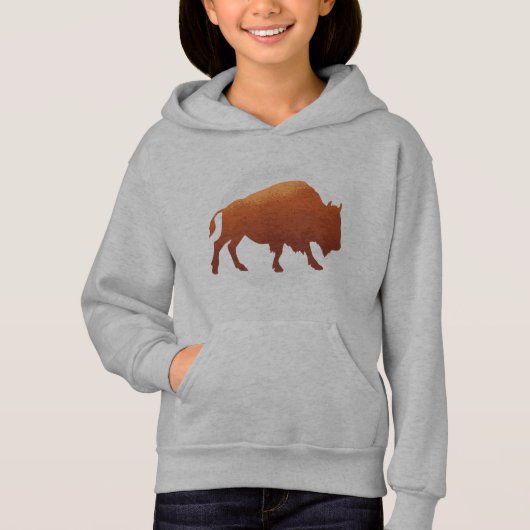 Art de la silhouette du bison d'Amérique (Devant)