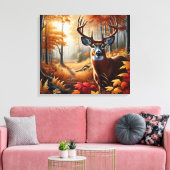 Art de la toile de cerfs d'automne (Insitu(Salon))