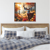 Art de la toile de cerfs d'automne (Insitu(Chambre))