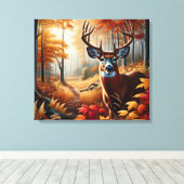 Art de la toile de cerfs d'automne (Insitu (Plancher de Bois))