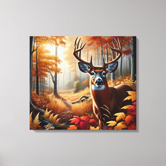 Art de la toile de cerfs d'automne (Recto)