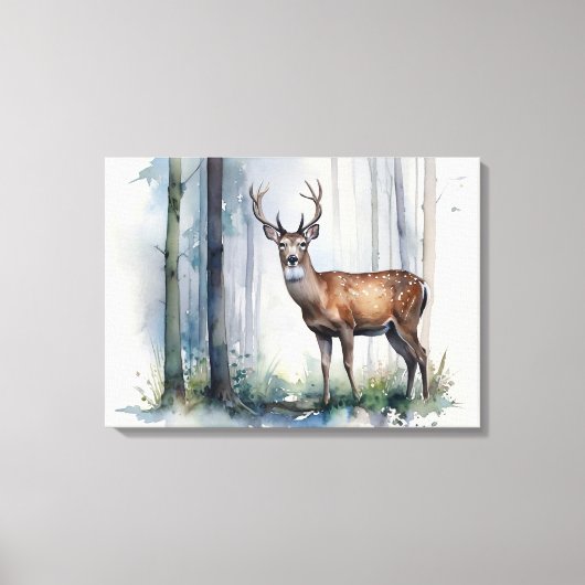 Art de la toile de cerfs de forêt (Recto)