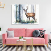 Art de la toile de cerfs de forêt (Insitu(Salon))