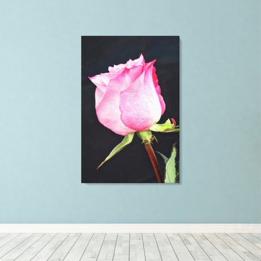 Art de la toile de Rose royale (Insitu (Plancher de Bois))