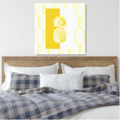 Art de l'ananas | Impression sur toile moderne or (Insitu(Chambre))