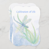 Art de l'aquarelle Invitation de service Memorial (Devant / Derrière)