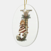 Art de lettre - J - ornement d'ange de Noël (Gauche)