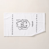 Art de ligne d'extraction d'or personnalisable (Serviette à main)