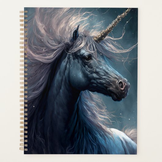 Art de l'Imaginaire de la licorne noire (Devant)
