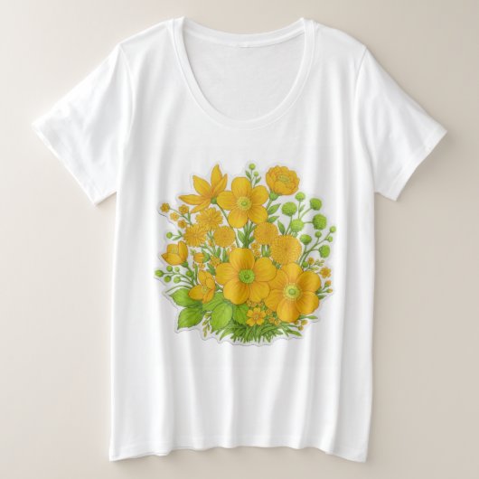 art de l'impression de design floral (Design devant)