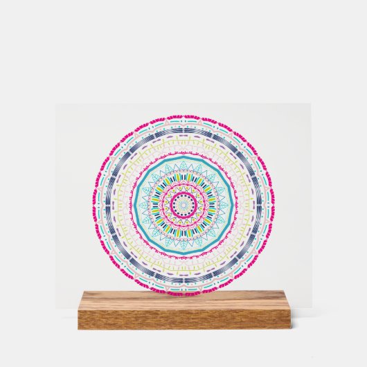 Art de mandala coloré vibrant (Recto)