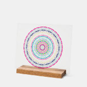 Art de mandala coloré vibrant (Angle)
