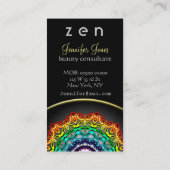 Art de mandala d'ornement de cercle, carte de (Dos)