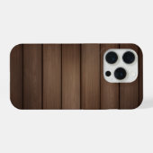 Art de mode abstrait marron rayé grain de bois (Verso Horizontal)