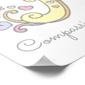 Art de monogramme H affiche de sens de nom de fill (Coin)