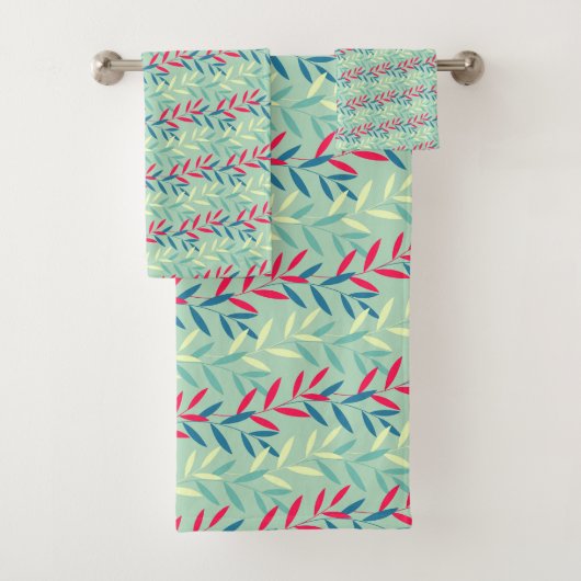 Art de motif sans couture de feuilles botaniques m (En situation)