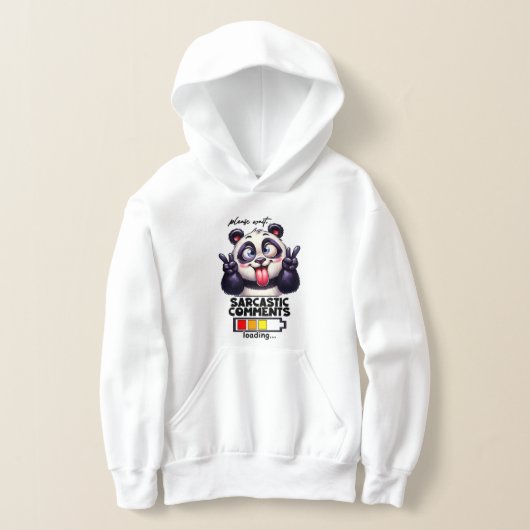 Art de mots Panda de sarcasme drôle (Poser)