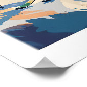 Art de mur de ski de Park City Impression de ski 1 (Coin)
