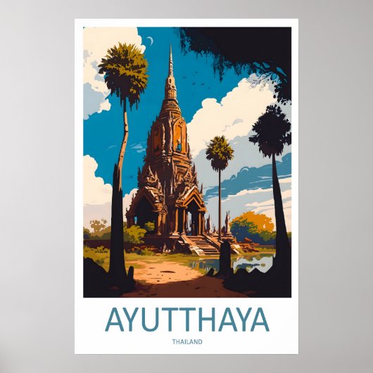 Art de mur de voyage d'Ayutthaya impression Ayutth (Devant)