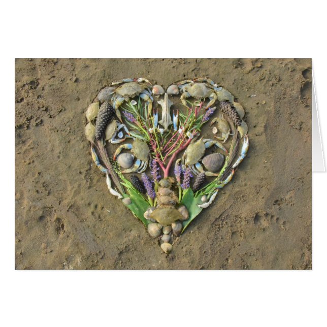 Art de nature de coeur de rivage (Devant Horizontal)