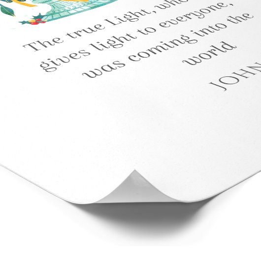 Art de Noël - Poster de Matte (Coin)