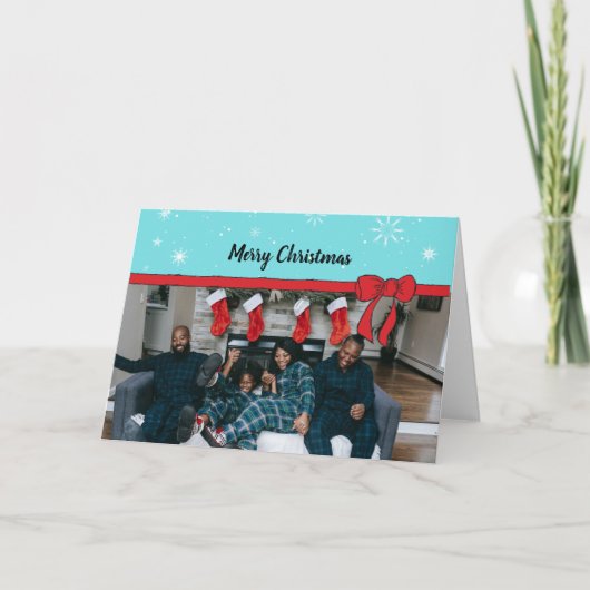 Art de Noël Unique Vacances Cartes photos Personne (Devant)