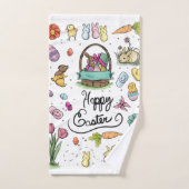 Art de Pâques joyeux (Serviette à main)