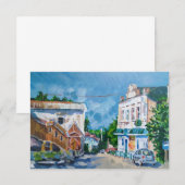 Art de paysage urbain impressionniste Invitation & (Devant / Derrière)