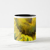 Art de peinture d'aquarelle de tasse du tournesol (Centre)