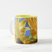 Art de peinture d'aquarelle de tasse du tournesol (Devant gauche)