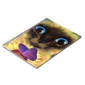 Art de peinture de chat siamois de carnet de notes (Côté gauche)