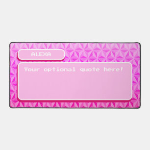 Art de pixel de jeu rétro personnalisé rose