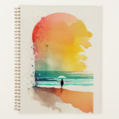 Art de plage abstrait Marche dans les vagues (Devant)