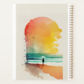 Art de plage abstrait Marche dans les vagues (Dos)